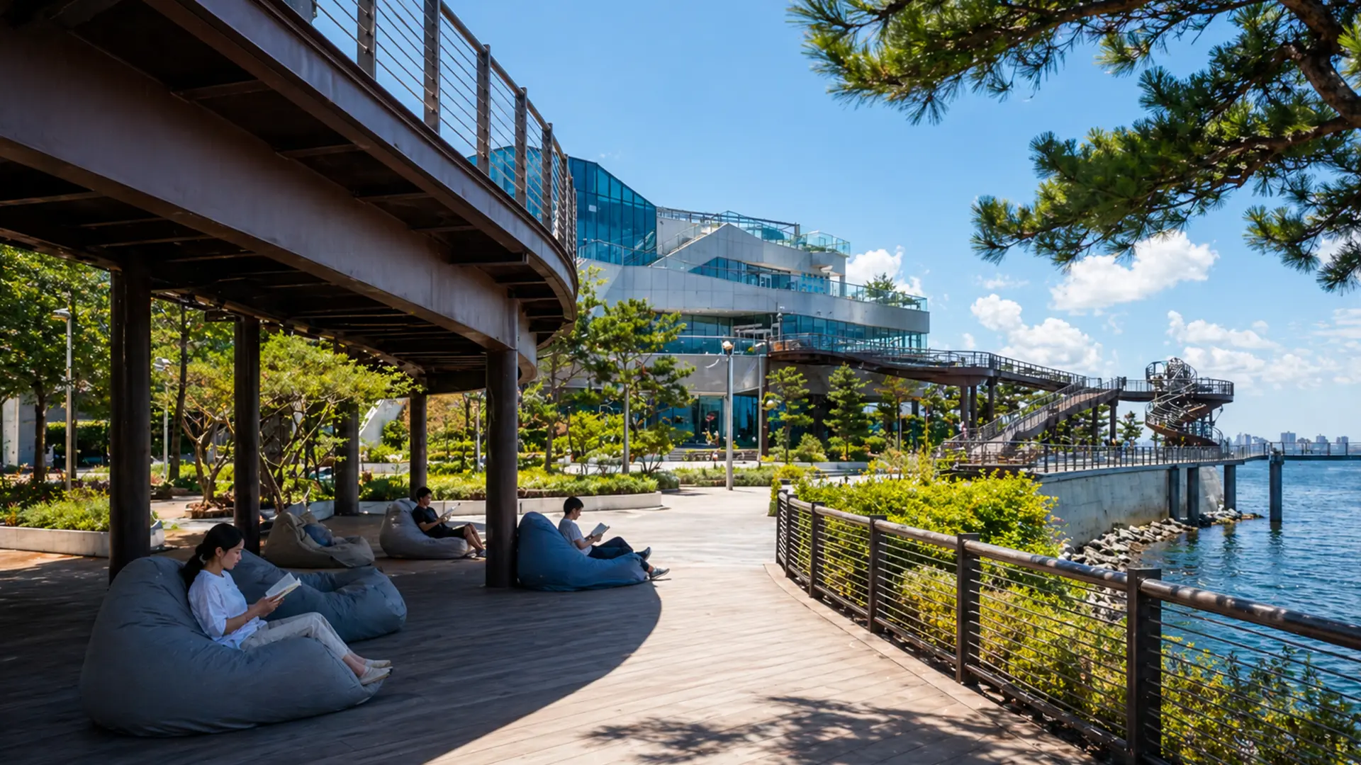 Summer coast activity